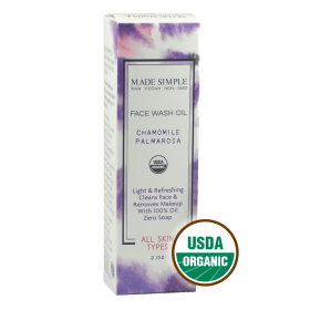 FACE WASH - Organic Vegan Chamomile Palmarosa (Lid: Cap)